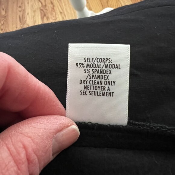 NWOT Bailey 44 Black Jane Knit Blazer Ruched Sleeve Open Front Career M - Picture 8 of 10